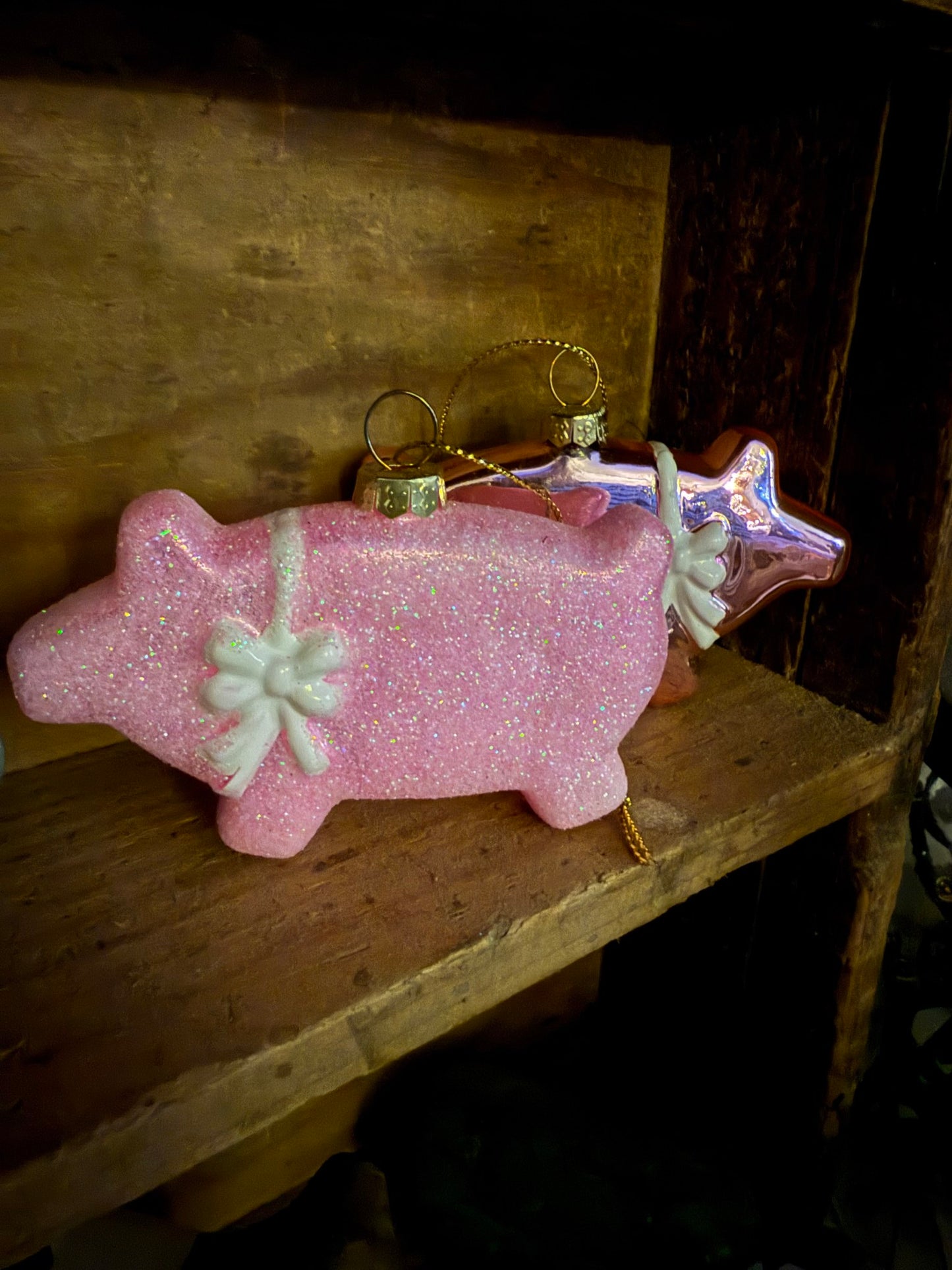 Kagegris 24' sløjfe glimmer