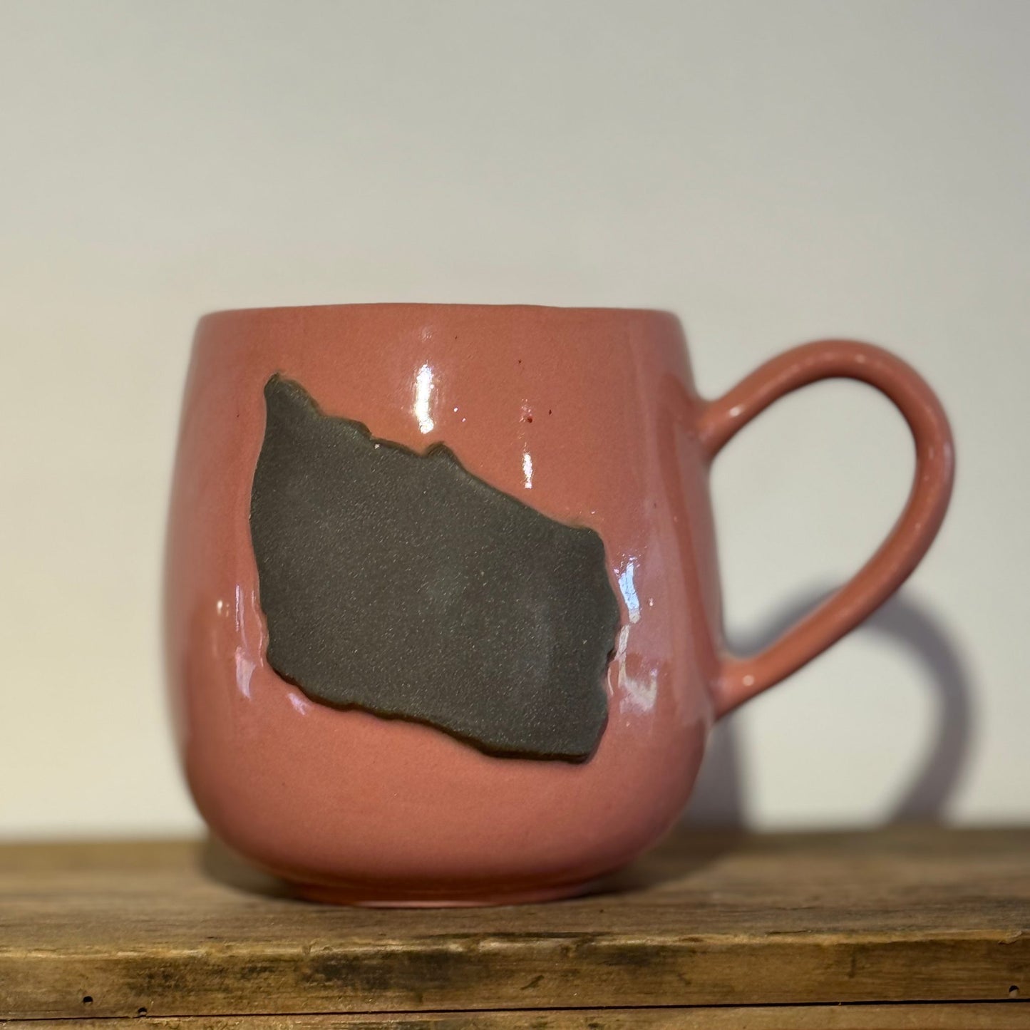 Bornholmerkop - lyserød med mørk Bornholm højre vendt hank