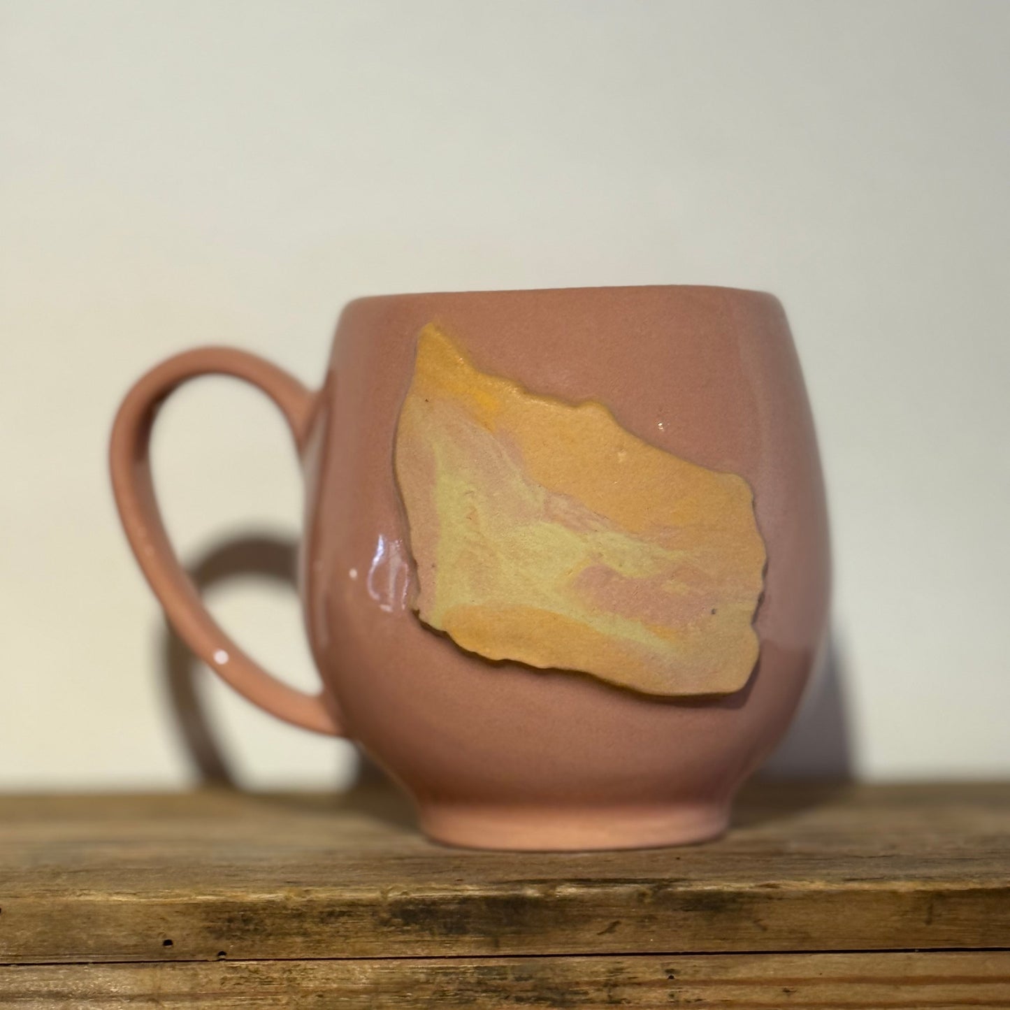 Bornholmerkop - lyserød med swirl Bornholm venstre vendt hank