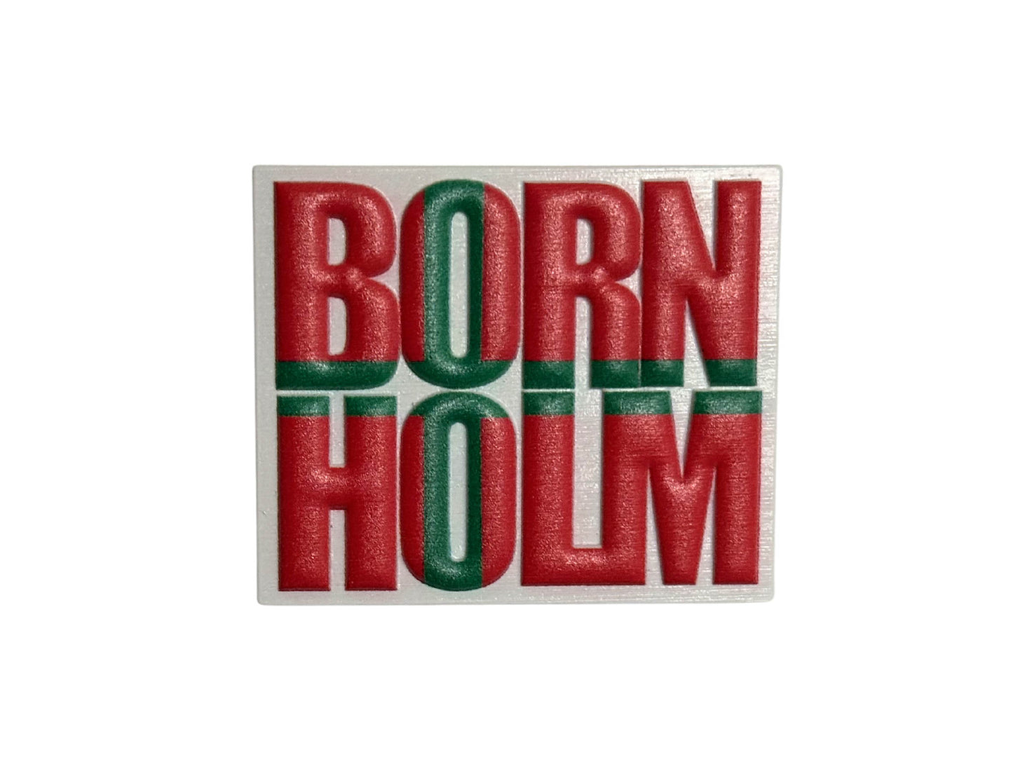 Magnet Bornholm tekst i flag