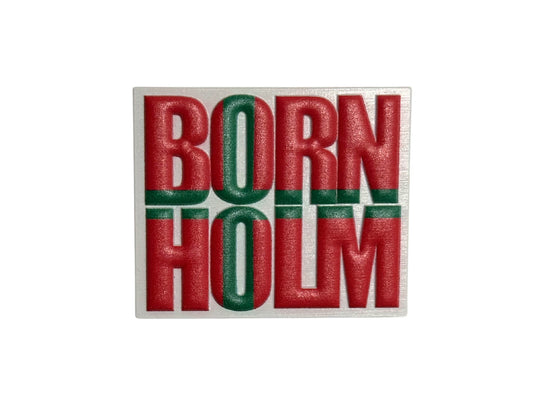 Magnet Bornholm tekst i flag