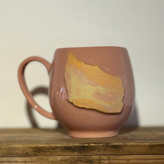 Bornholmerkop - lyserød med swirl Bornholm venstre vendt hank